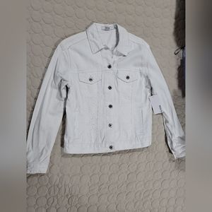 NWT White Denim Jacket